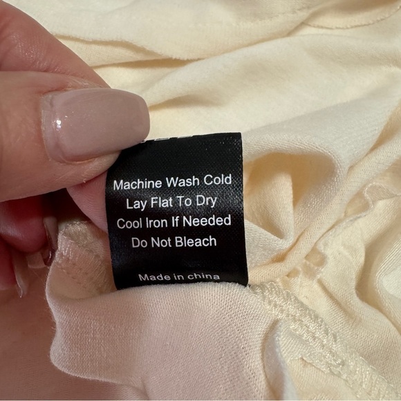 POL Ivory Babydoll Lace Boho Tank Top Dress Small SMT2667 – NWOT - Picture 7 of 7